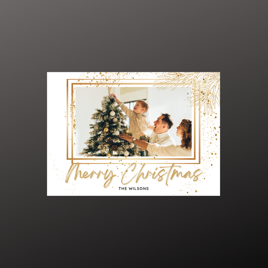 Gold Merry Christmas