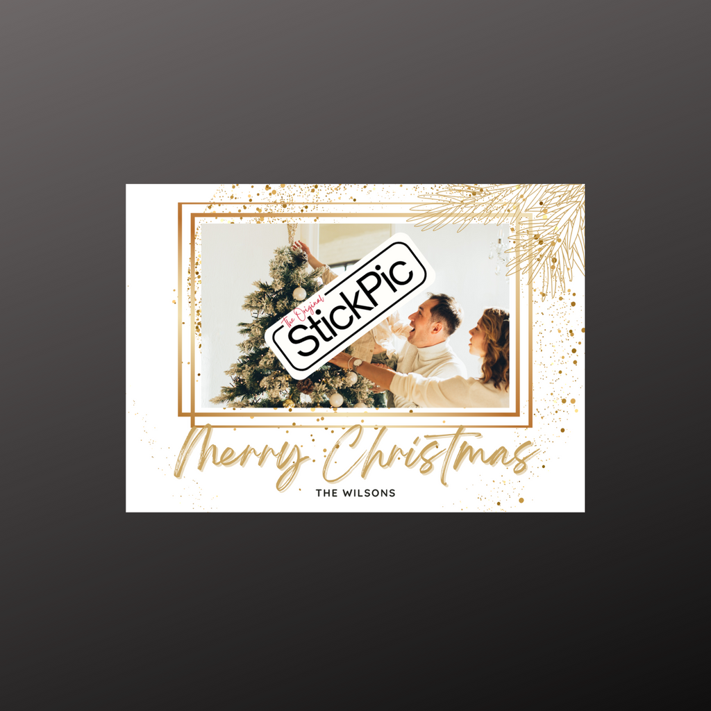 Gold Merry Christmas