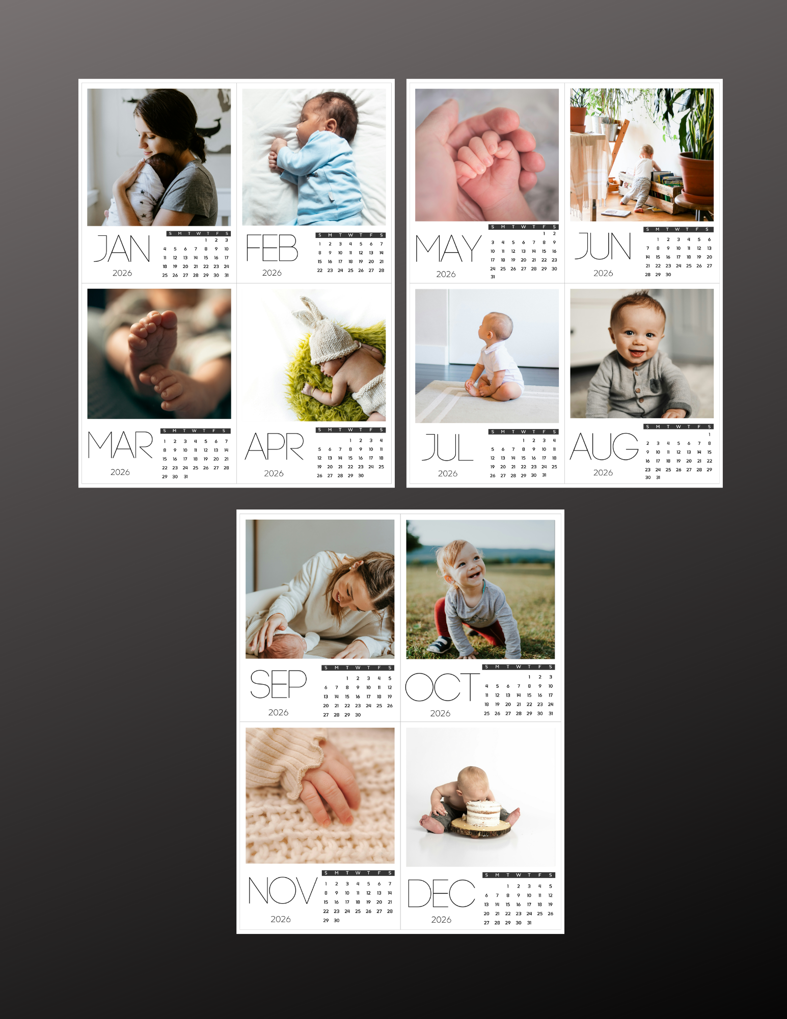 Custom Photo Calendar (5x4")