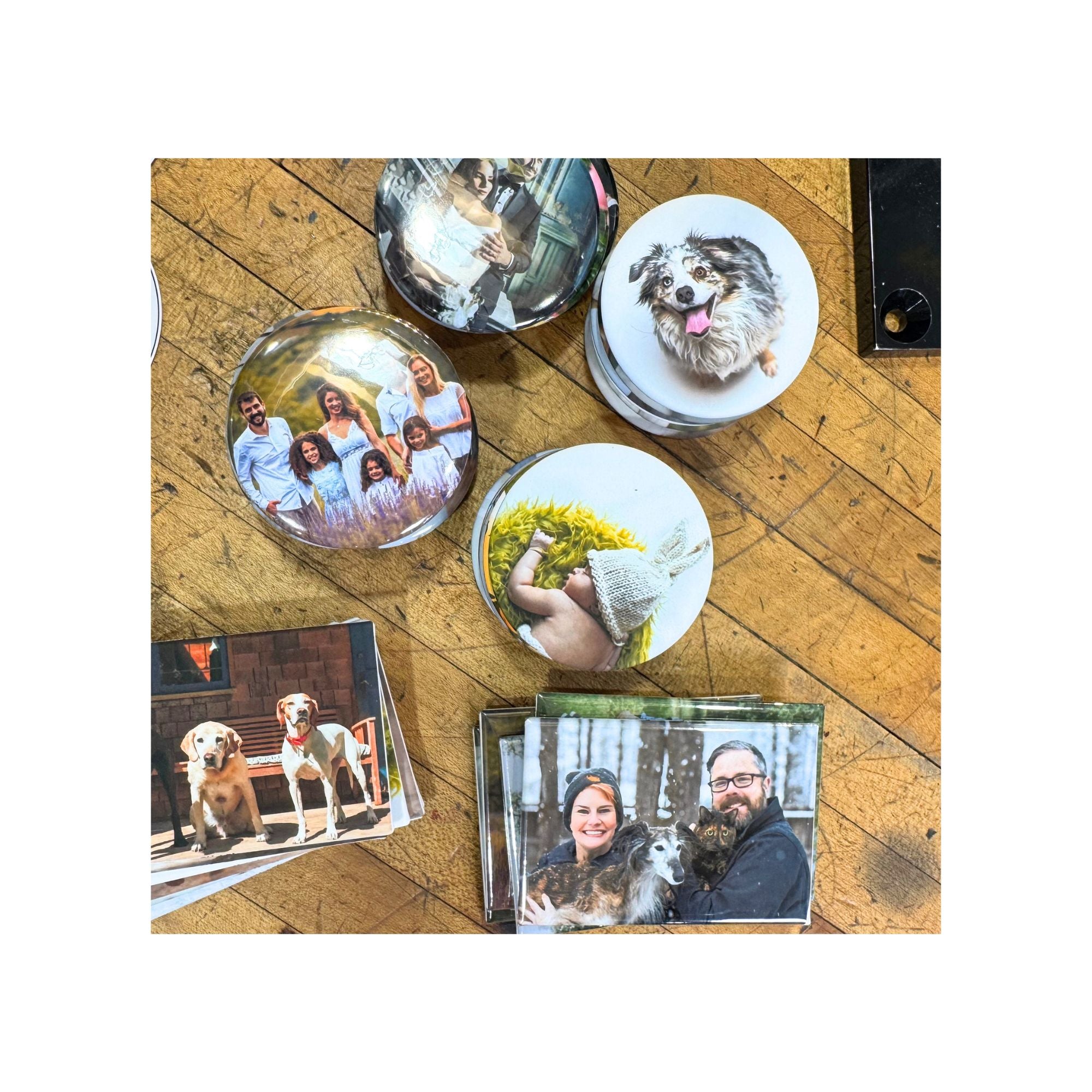 Photo Magnet Buttons