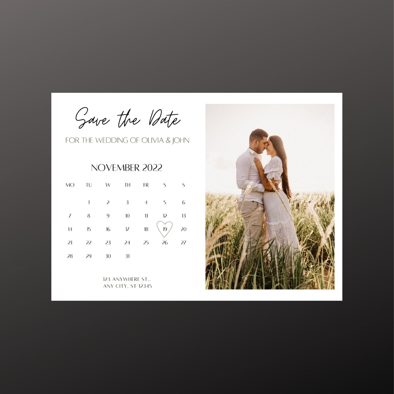 Save the Date Calendar
